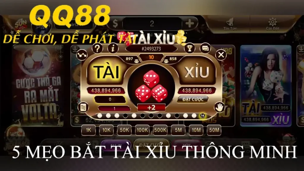5 MẸO BẮT TÀI XỈU